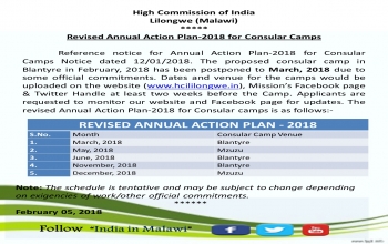Revised Annual Action Plan-2018 for Consular Camps