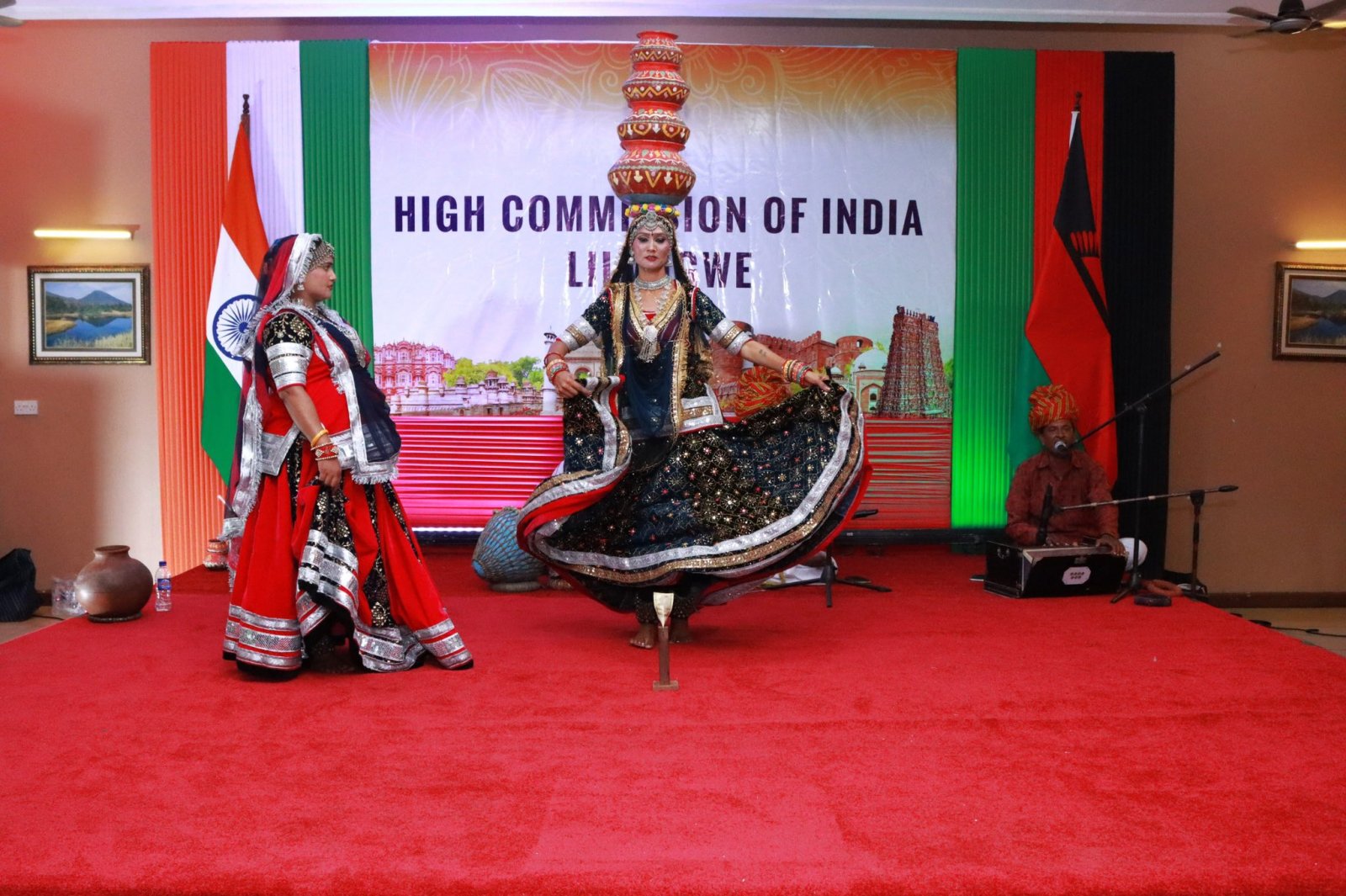 Performance of Rajasthani Folk Dance Troupe at Riverside Hotel