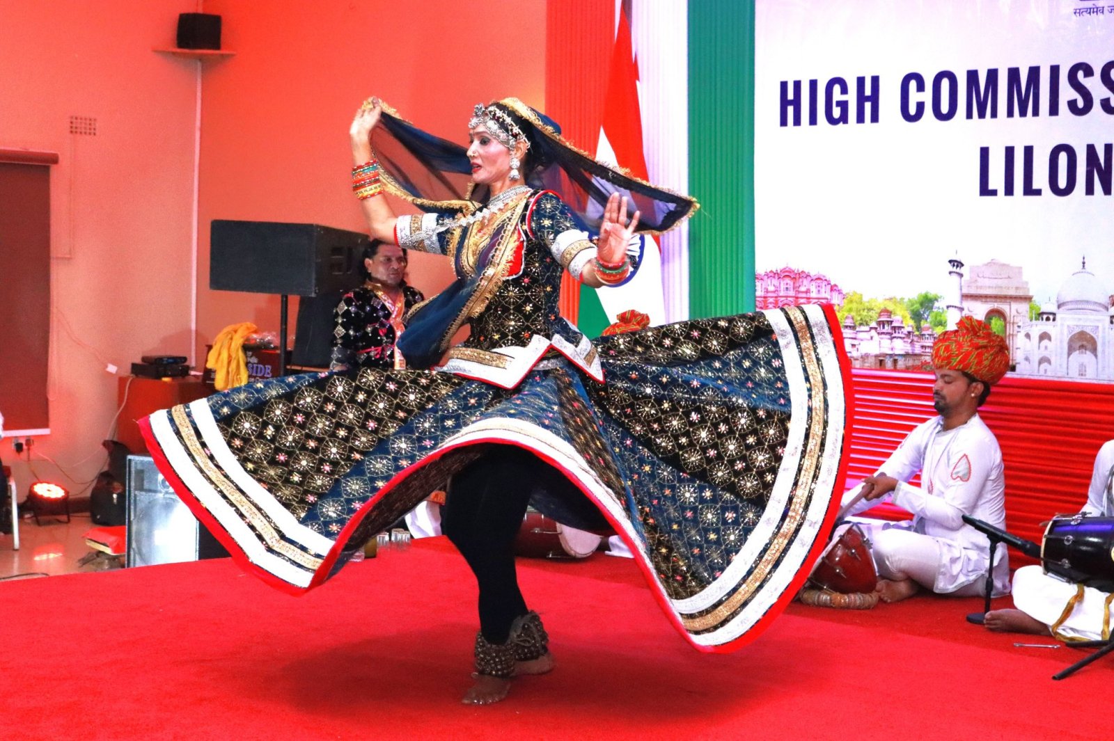 Performance of Rajasthani Folk Dance Troupe at Riverside Hotel