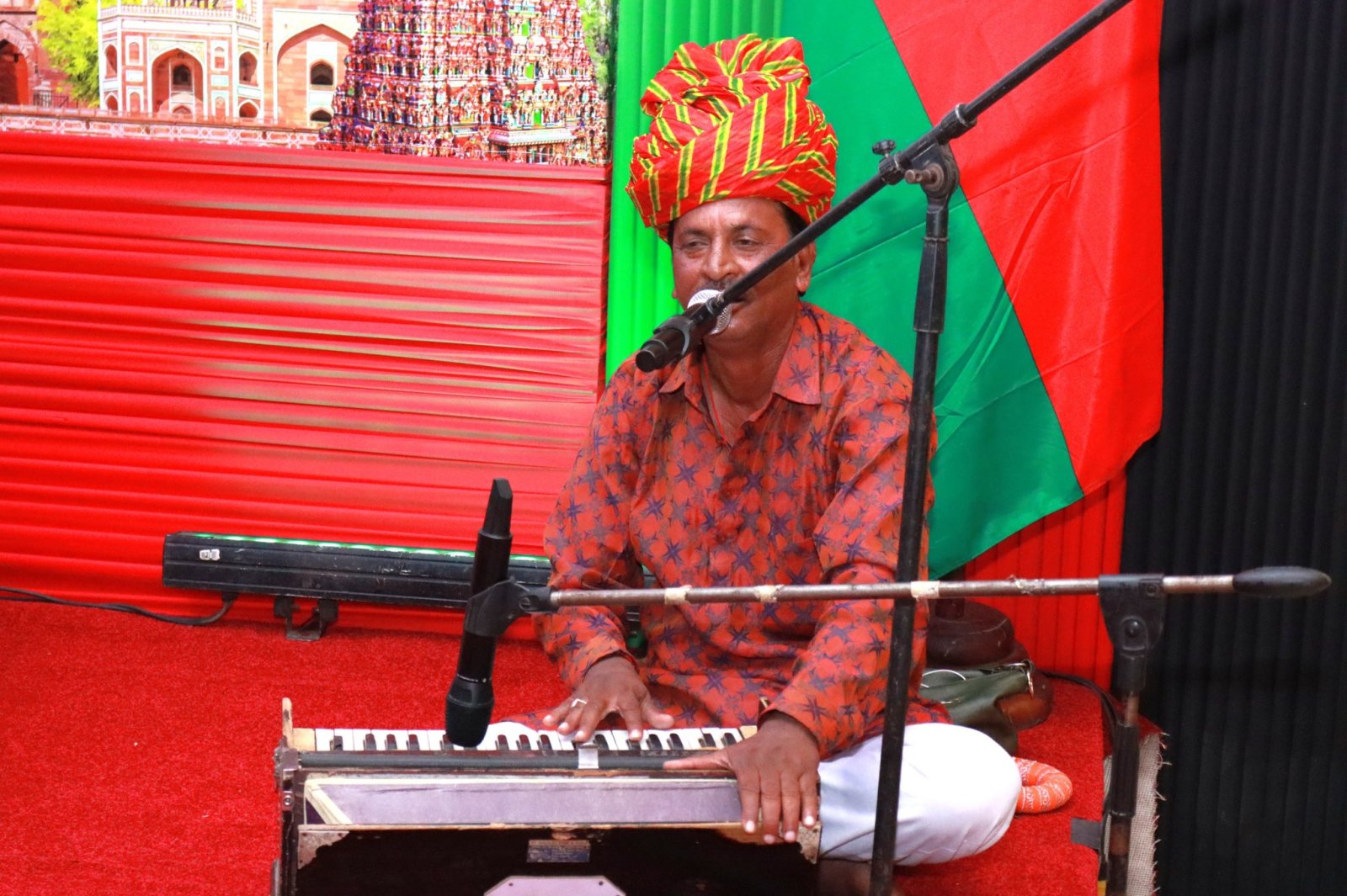Performance of Rajasthani Folk Dance Troupe at Riverside Hotel