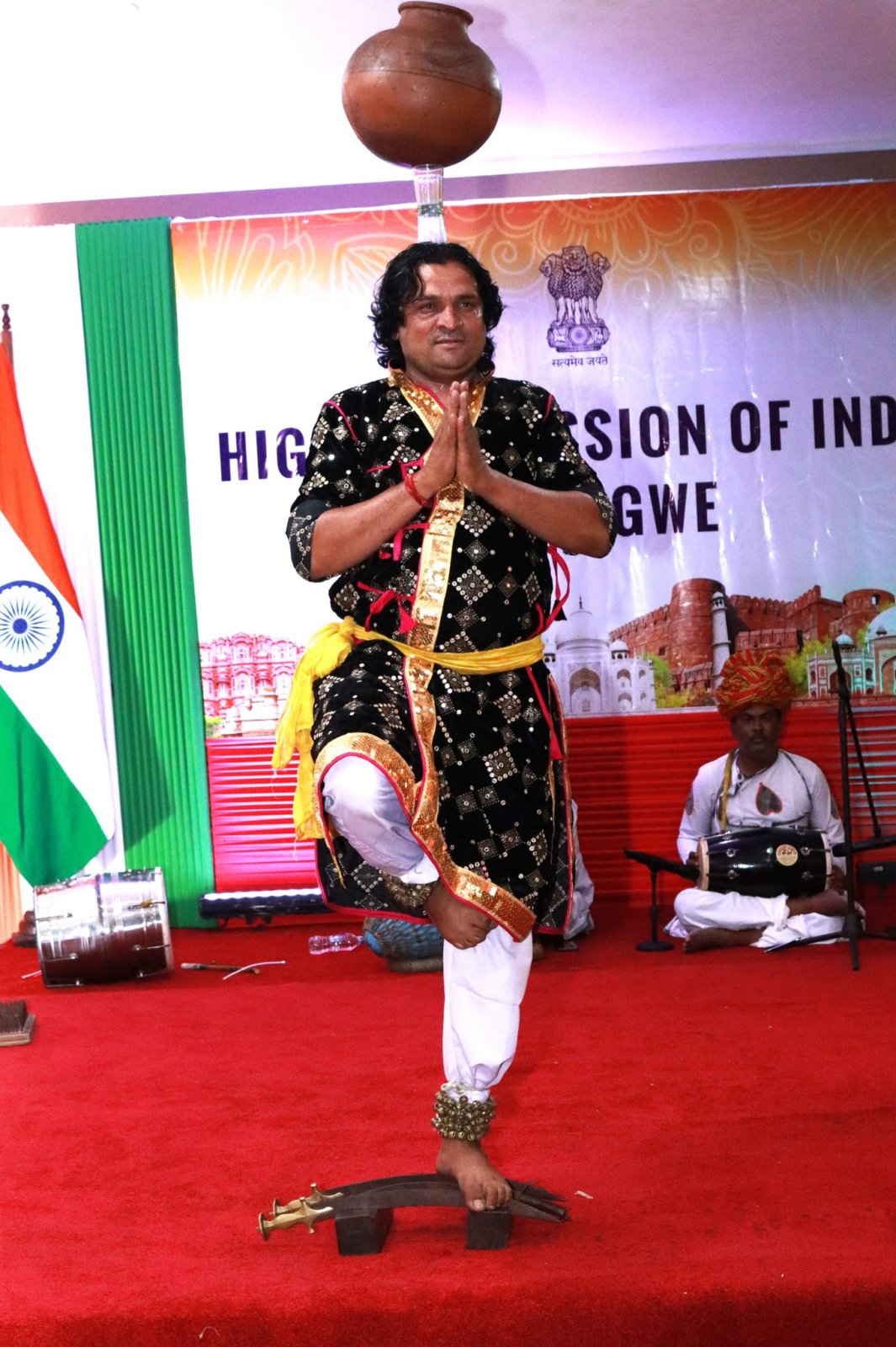 Performance of Rajasthani Folk Dance Troupe at Riverside Hotel