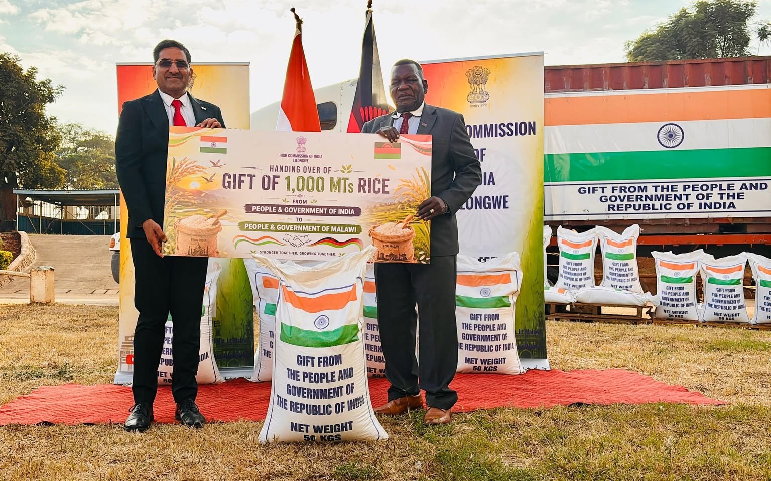 Handing over of 1,000 Metric Tons (MT) of Rice to Government of Malawi, 29  May 2026