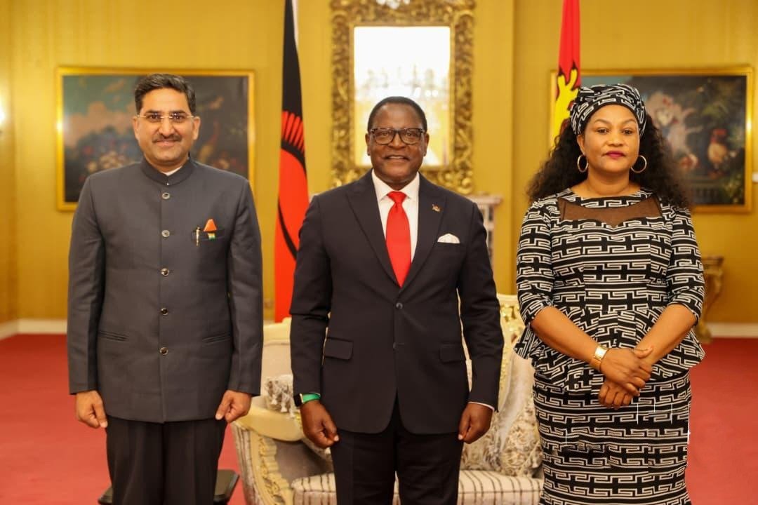 Presentation of letter of Credence by H.E. Mr. Amararam Gujar to the President of the Republic of Malawi - August 25, 2025