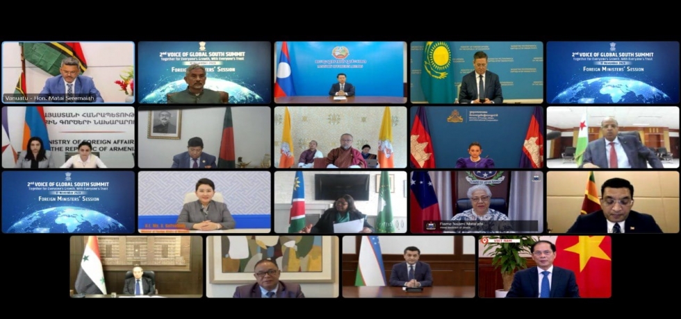 2nd Voice of Global South Summit- Foreign Ministers' session held on 17 November 2023