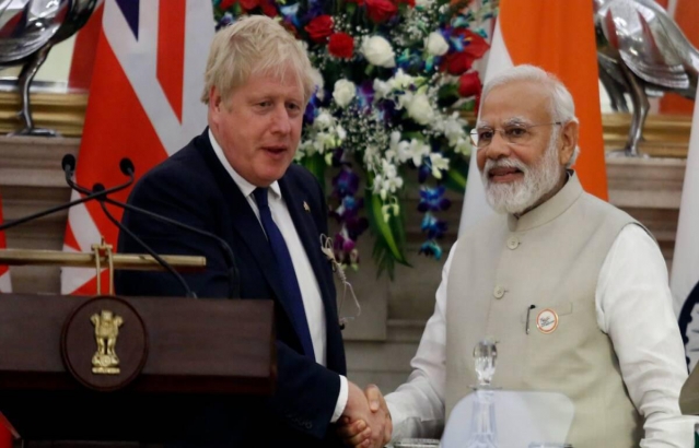Prime Minister Boris Johnson's visit to India, April 2022