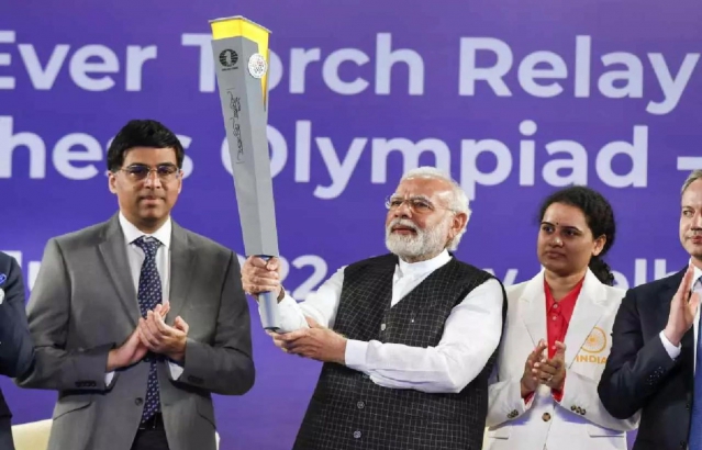 PM launches 1st ever Chess Olympiad Torch Relay India to host 44th Chess Olympiad